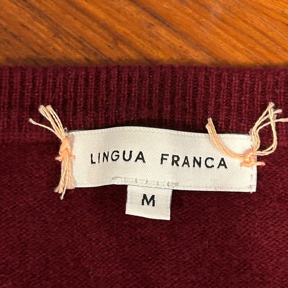 Lingua Franca Cashmere Sweater - Picture 3 of 4
